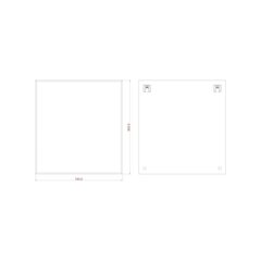 Peegel Dubiel Vitrum Rectangular, 74x80 cm, hõbedane hind ja info | Peeglid | kaup24.ee