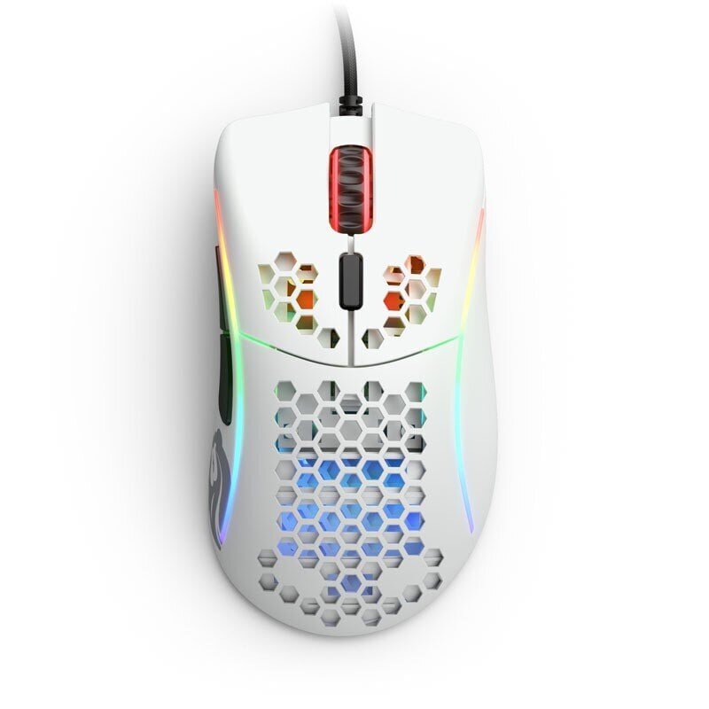 Hiir Glorious PC Gaming Race Model D Minus Matte White hind ja info | Hiired | kaup24.ee