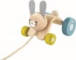 Järelveetav mänguasi PlanToys Hopping Rabbit цена и информация | Imikute mänguasjad | kaup24.ee