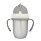Pudel silikoonist kõrrega Canpol Babies Matt 210 ml, 9 kuud.+, 56/522, grey цена и информация | Lutipudelid ja aksessuaarid | kaup24.ee