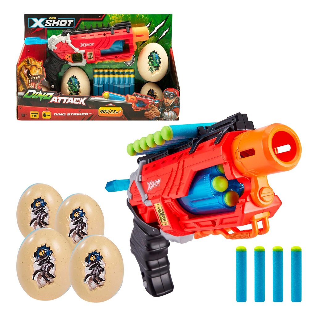 Nooltega mängupüstol Xshot Dino Striker, 4860 hind ja info | Poiste mänguasjad | kaup24.ee