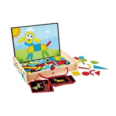 Магнитная доска с формочками Hape Art Box, E1631 цена и информация | Развивающие игрушки | kaup24.ee