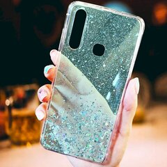 Силиконовый чехол Fusion Glue Glitter Back Case для Apple iPhone 11 Pro, зеленый цена и информация | Чехлы для телефонов | kaup24.ee