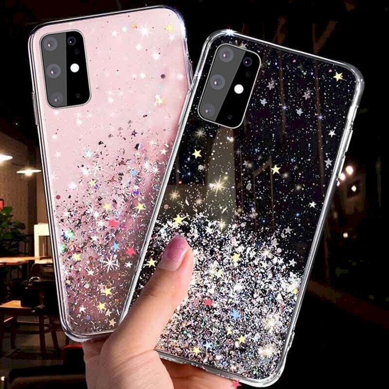 Fusion Glue Glitter Back Case silikoonist ümbris Apple iPhone 11 Pro must hind ja info | Telefoni kaaned, ümbrised | kaup24.ee