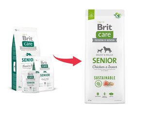 Brit Care SS Senior Chicken&Insect vanematele koertele, 12 kg цена и информация | Сухой корм для собак | kaup24.ee