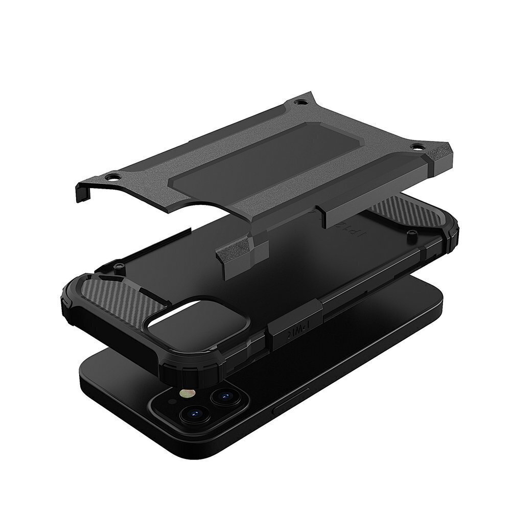 Hybrid Armor ümbris telefonile Apple iPhone 12 Pro Max, Black цена и информация | Telefoni kaaned, ümbrised | kaup24.ee