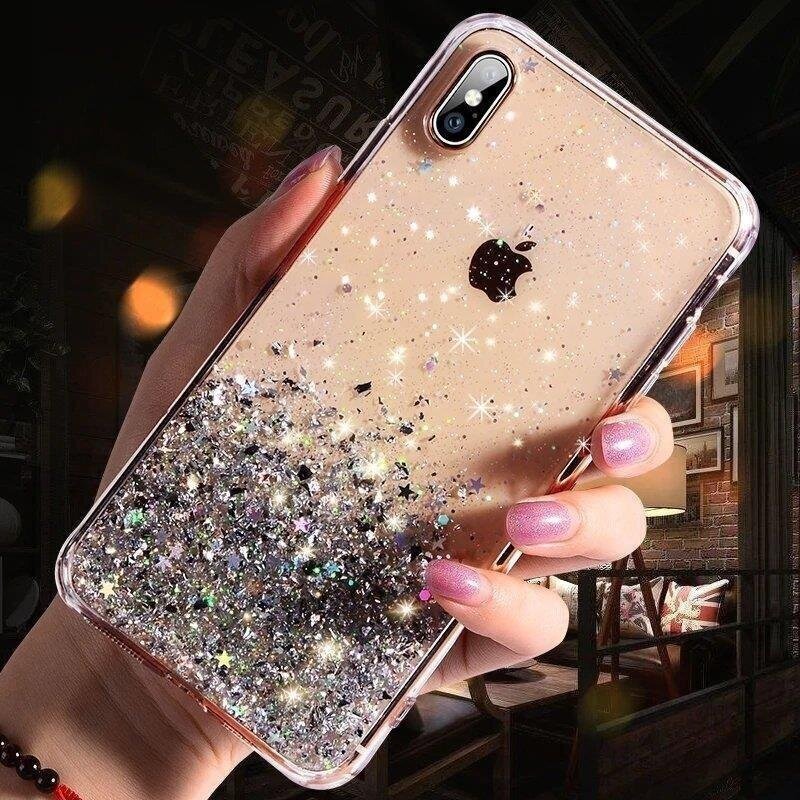 Telefoniümbris Wozinsky Star Glitter Shining Cover, telefonile iPhone 12 hind ja info | Telefoni kaaned, ümbrised | kaup24.ee