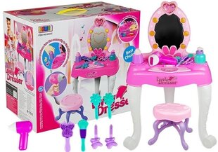 Laste kosmeetikalaud valgustuse ja tooliga цена и информация | Игрушки для девочек | kaup24.ee