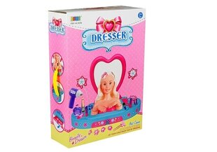 Laste kosmeetikalaud mängu nukupeaga kammimiseks hind ja info | Tüdrukute mänguasjad | kaup24.ee