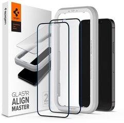 Spigen защитное стекло для Apple iPhone 12 Mini, Черное цена и информация | Защитные пленки для телефонов | kaup24.ee