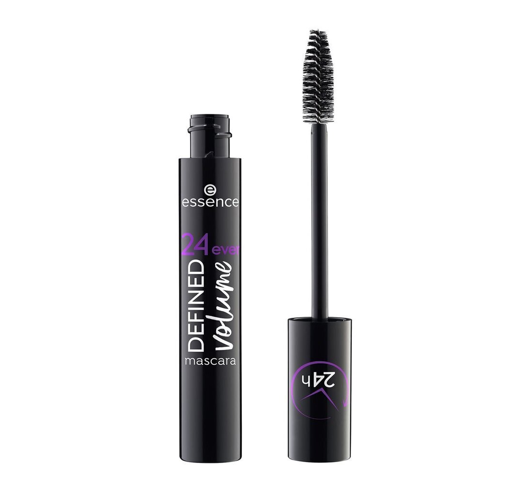 Ripsmetušš Essence 24ever Defined Volume Mascara Black 12ml hind ja info | Ripsmetušid, lauvärvid, silmapliiatsid, seerumid | kaup24.ee