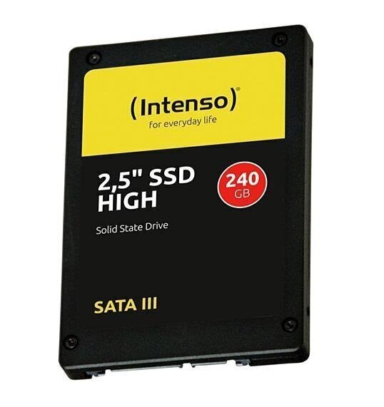 INTENSO (3813440) 2,5" SSD SATA III High 240GB hind ja info | Sisemised kõvakettad (HDD, SSD, Hybrid) | kaup24.ee