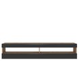 ТВ столик Selsey Viansola, 140 см, коричневый/черный