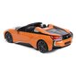 Auto BMWi8 Roadster Rastar kaugjuhtimispuldiga 1:12, oranž цена и информация | Poiste mänguasjad | kaup24.ee