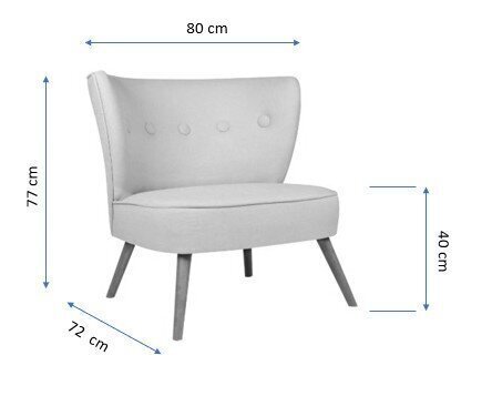 Tugitool Artie Bienville, lilla hind ja info | Tugitoolid | kaup24.ee