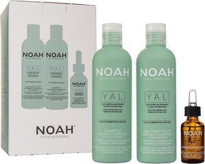 Набор для восстановления волос Noah Yal: увлажняющий шампунь, 250 мл + увлажняющий бальзам, 250 мл + восстанавливающая сыворотка, 20 мл цена и информация | Шампуни | kaup24.ee