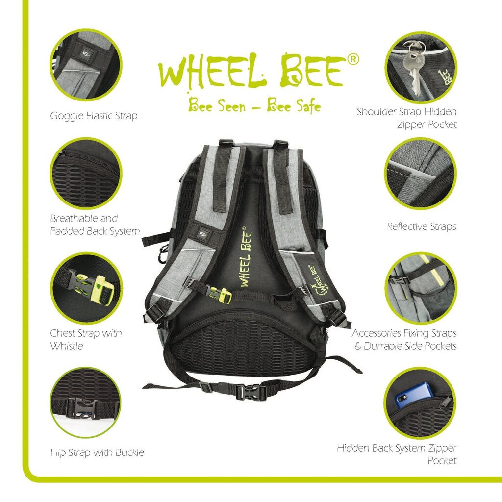 Seljakott Wheel Bee Revoliution, 30l, sinine hind ja info | Spordikotid, seljakotid | kaup24.ee