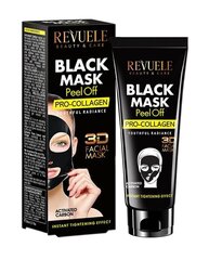 Черная маска с коллагеном, Revuele 50 мл цена и информация | Маски для лица, патчи для глаз | kaup24.ee