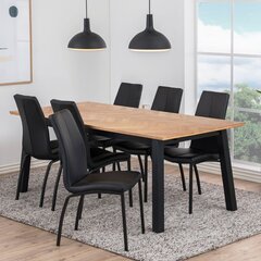Обеденный стол Selsey Brighton 220, коричневый цена и информация | Кухонные и обеденные столы | kaup24.ee