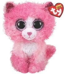 Розовый кудрявый кот TY Beanie Boos Reagan, 15 см, 36308 цена и информация | Мягкие игрушки | kaup24.ee