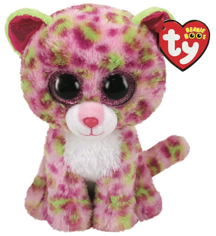 Plüüsist roosa leopard TY Beanie Boos Lainey, 15 cm, 36312 цена и информация | Pehmed mänguasjad | kaup24.ee