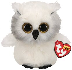 Plüüsist valge öökull TY Beanie Boos Austin, 15 cm, 36305 цена и информация | Мягкие игрушки | kaup24.ee