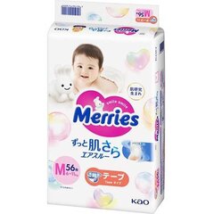 Mähkmed Merries M 6-11 kg, 56+4 tk цена и информация | Подгузники | kaup24.ee