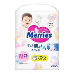 Püksmähkmed MERRIES, M 6-11 kg, 52+6 tk цена и информация | Подгузники | kaup24.ee