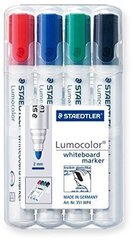 Набор маркеров для белой доски Staedler Lumocolor 351, 4 цвета цена и информация | Канцелярские товары | kaup24.ee