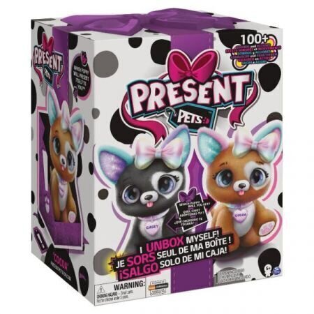Interaktiivne kutsikas Spin Master Present Pets Glitter hind ja info | Pehmed mänguasjad | kaup24.ee