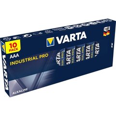 Patareid leeliselised Varta Industrial PRO AAA (10 tk) цена и информация | Батарейки | kaup24.ee