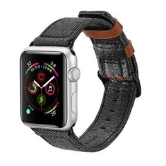 Vahetusrihm Apple Watch 38/40mm Dux Ducis , must hind ja info | Nutikellade ja nutivõrude tarvikud | kaup24.ee