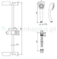 Dušikomplekt Invena Ava New hind ja info | Invena Sanitaartehnika, remont, küte | kaup24.ee