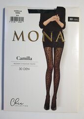 Женские колготки с рисунком MONA Camilla 30 (Черные) цена и информация | Колготки | kaup24.ee