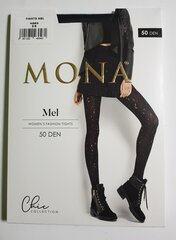 Женские колготки с имитацией дырок MONA Mel 50 (Черные) цена и информация | Колготки | kaup24.ee