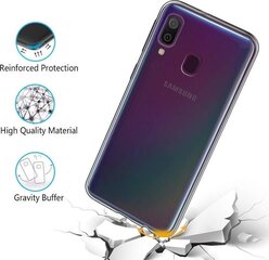 Ümbris Mercury Jelly Clear Samsung A405 A40 läbipaistev hind ja info | Telefoni kaaned, ümbrised | kaup24.ee