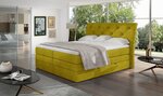 Кровать NORE Mirabel 12, 160x200 см, желтая