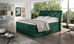 Кровать NORE Mirabel 09, 140x200 см, зеленая