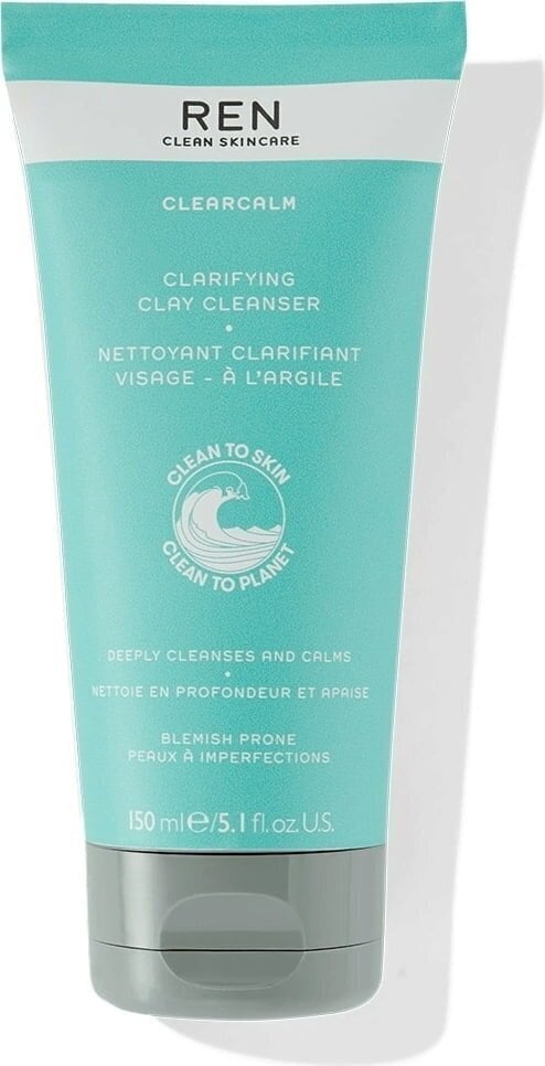 Näopuhastusvahend saviga Ren Clean Skincare Clarifying 150 ml hind ja info | Näopuhastusvahendid | kaup24.ee