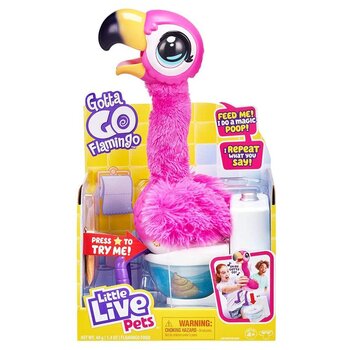 Interaktiivne mänguasi Little Live Pets Gotta Go Flamingo hind ja info | Pehmed mänguasjad | kaup24.ee