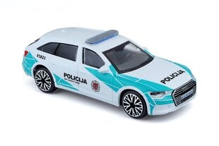 Модель автомобиля Audi A6 Avant Полиция Литвы 1:43 BBurago Junior, 18-30415 цена и информация | Игрушки для мальчиков | kaup24.ee