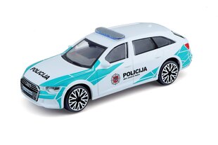 Модель автомобиля Audi A6 Avant Полиция Литвы 1:43 BBurago Junior, 18-30415 цена и информация | Развивающий мелкую моторику - кинетический песок KeyCraft NV215 (80 г) детям от 3+ лет, бежевый | kaup24.ee