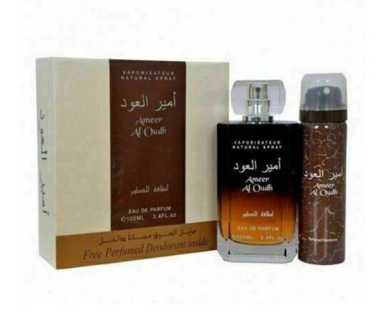 Meeste parfüüm Ameer Al Oud by Lattafa 100 ml + deodorant 50 ml цена и информация | Meeste parfüümid | kaup24.ee