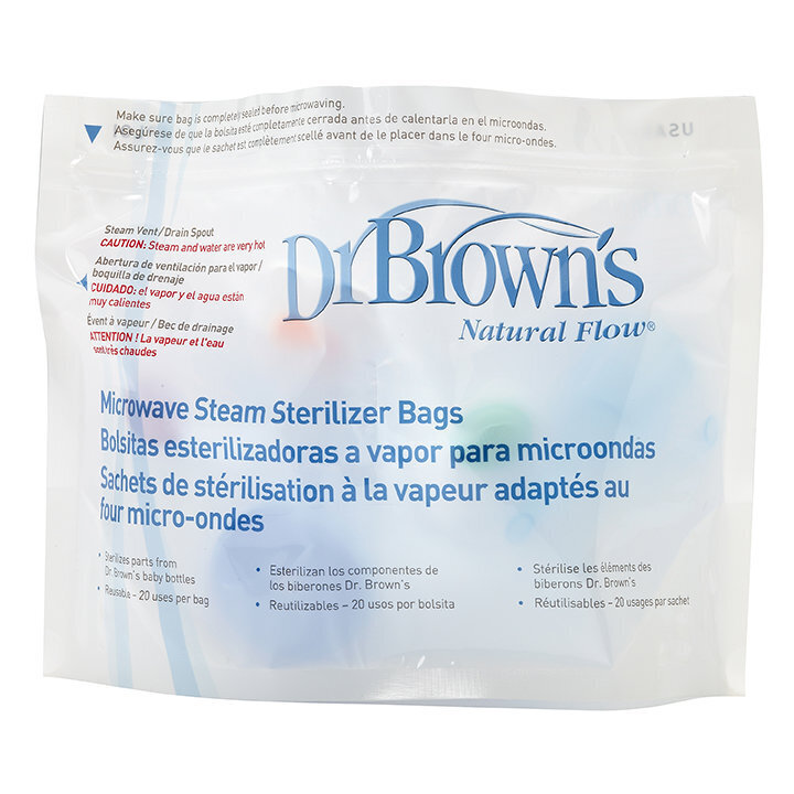 Mikrolaineahju sterilisaator-kotid Dr. Brown`s цена и информация | Lutipudelite soojendajad ja sterilisaatorid | kaup24.ee