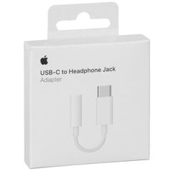 Apple USB-C to 3.5 mm Headphone Jack Adapter - MU7E2ZM/A hind ja info | Apple Arvutid ja IT- tehnika | kaup24.ee