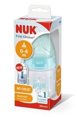 Polüpropüleenist pudel temperatuuri kontrolliga NUK FC+, 150 ml, 0-6 kuud. цена и информация | Бутылочки и аксессуары | kaup24.ee