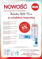 Polüpropüleenist pudel temperatuuri kontrolliga NUK FC+, 300 ml, 0-6 kuud. hind ja info | NUK Toitmiseks | kaup24.ee