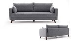 Раскладной диван Artie Bella 208, серый