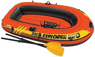 Надувная лодка Explorer 200 Intex (196 x 102 x 33 см) цена и информация | Лодки и байдарки | kaup24.ee
