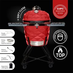 Керамический гриль KamadoClub PRO II, 59 см, красный цена и информация | Грили | kaup24.ee